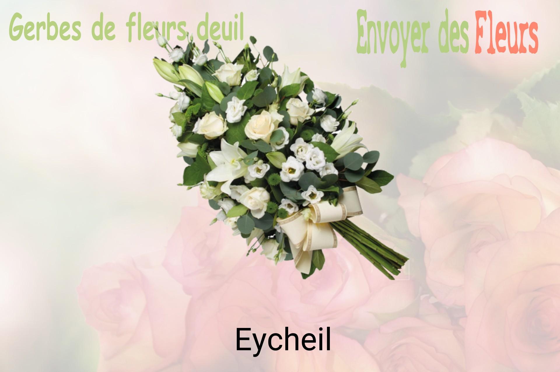 Gerbe de fleurs de deuil livrée à Eycheil